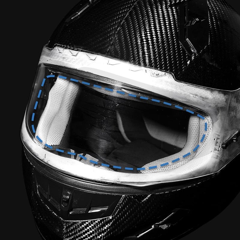 RVBASICS Motorcycle Helmet Visor Anti Fog Film - Helmet Face Shield Anti-fog Insert Fog-resistant Clear Visor for Riding in Humid Cold Weather,Easy to Install,No Glue Residue Left,Long-Term Effects,Ride Safe - Image 2